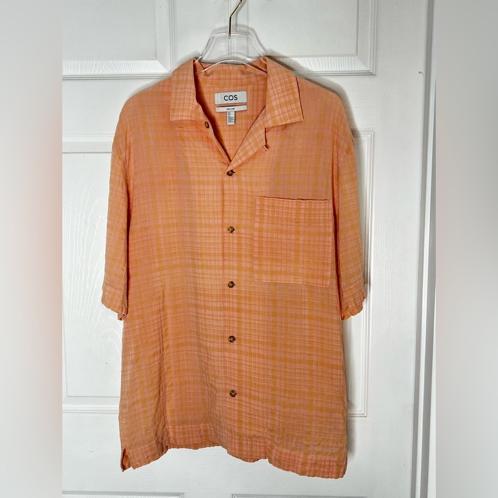 COS Oversized Casual Button Down Shirt Relaxed Fit Sz M - Picture 5 of 7